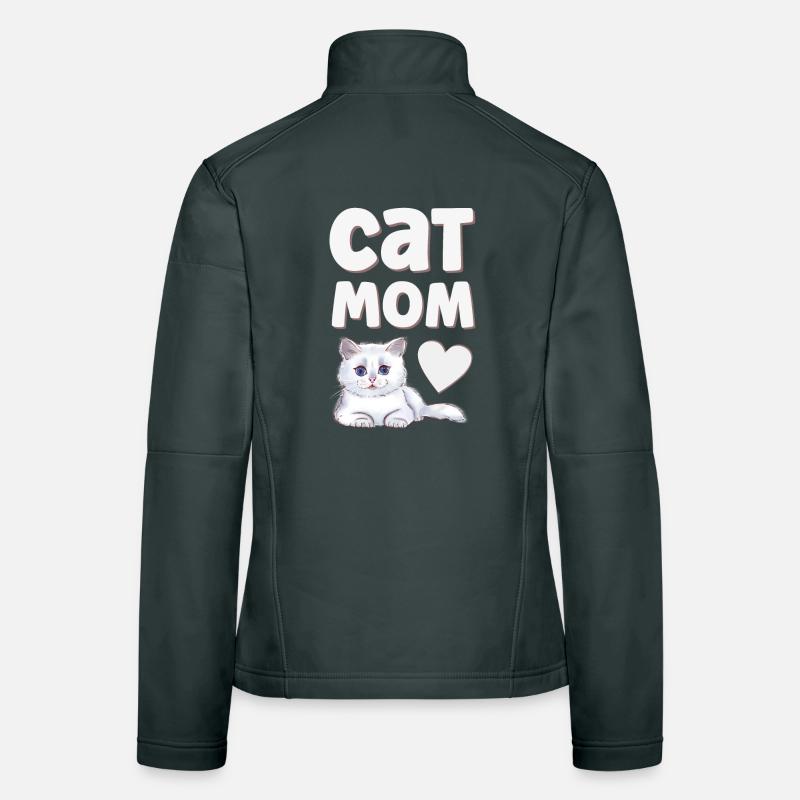 Chats Chats Veste en tissu softshell Femme