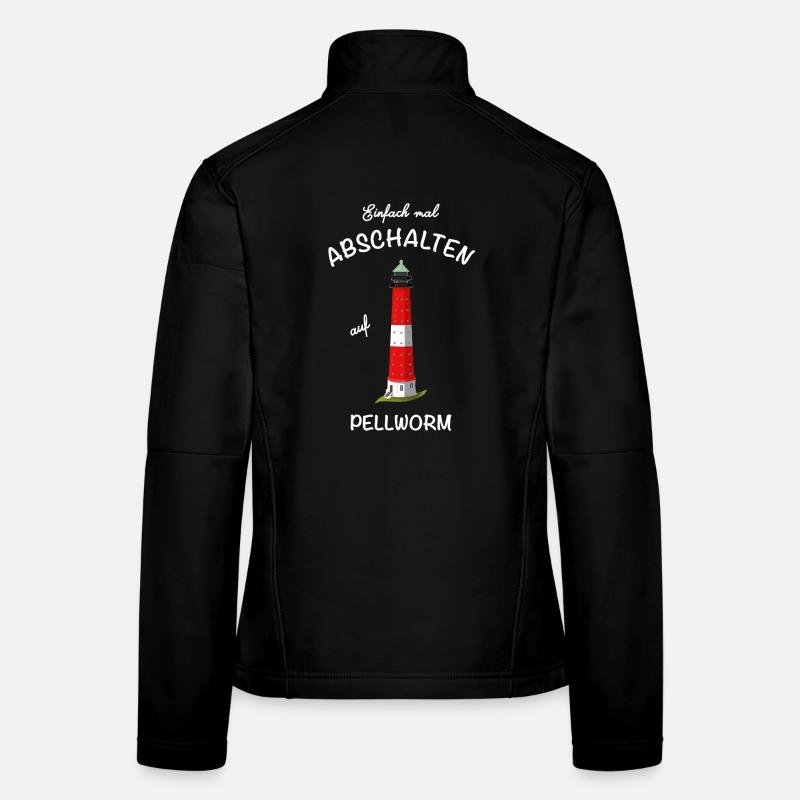Kultiger Leuchtturm Pellworm, Nordsee, Abschalten Frauen Softshelljacke