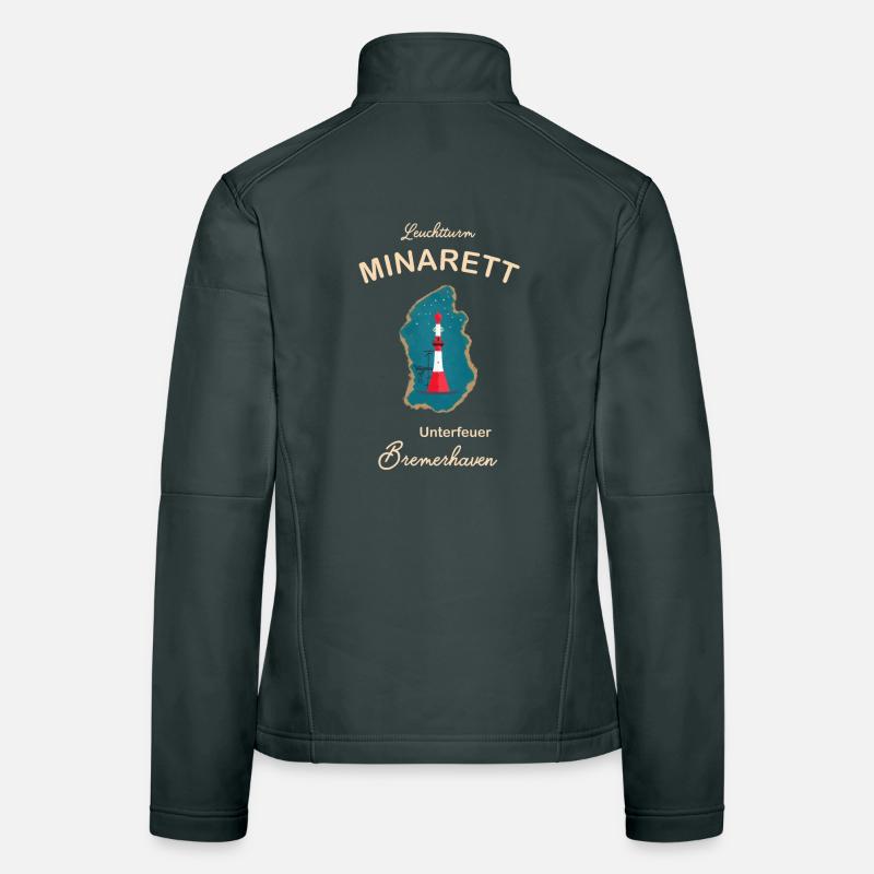 Bremerhaven, lighthouse underfire, minaret, Women's Softshell Jacket