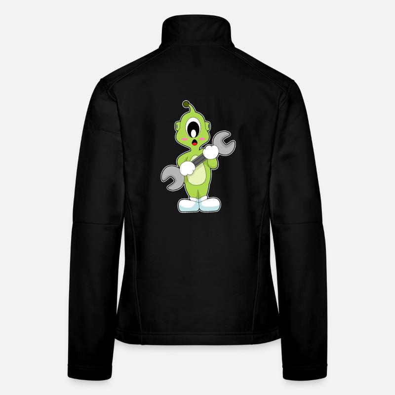 Clé mécanique extraterrestre Veste en tissu softshell Femme