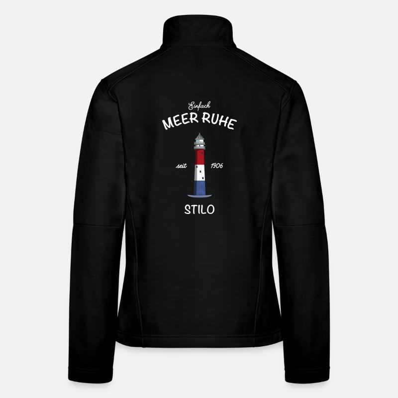 Leuchtturm Stilo, Pommern, Ostsee, Meer Ruhe Frauen Softshelljacke