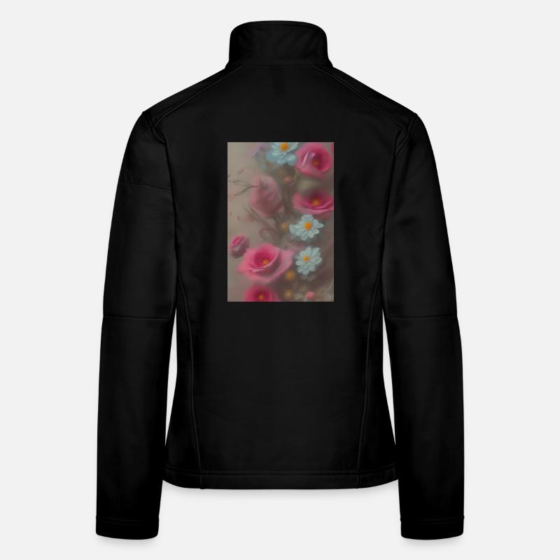 Blumen Kunst Frauen Softshelljacke
