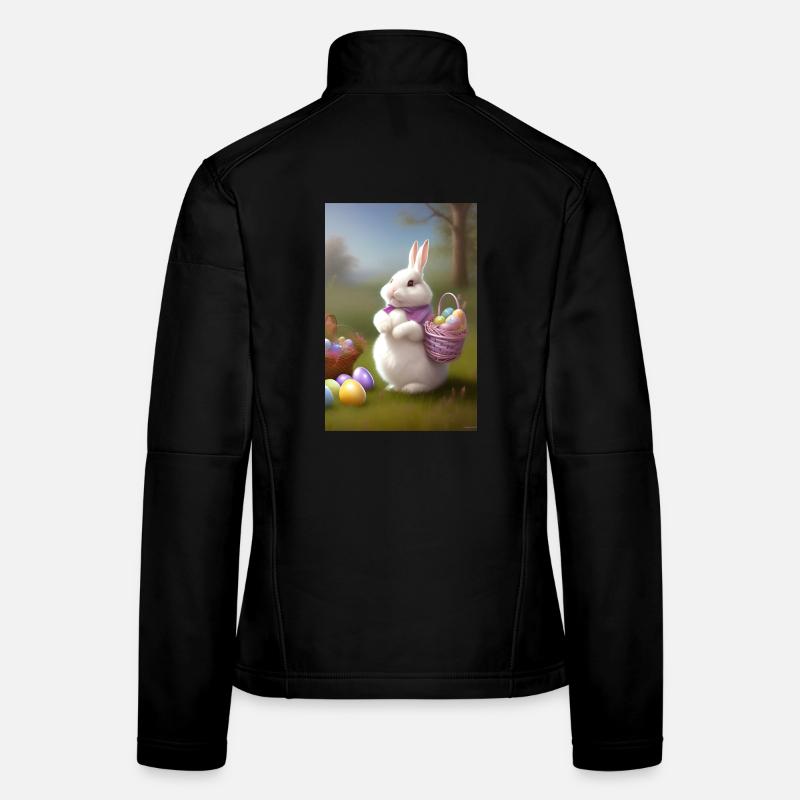 Osterhase mit Oster Eier Frauen Softshelljacke