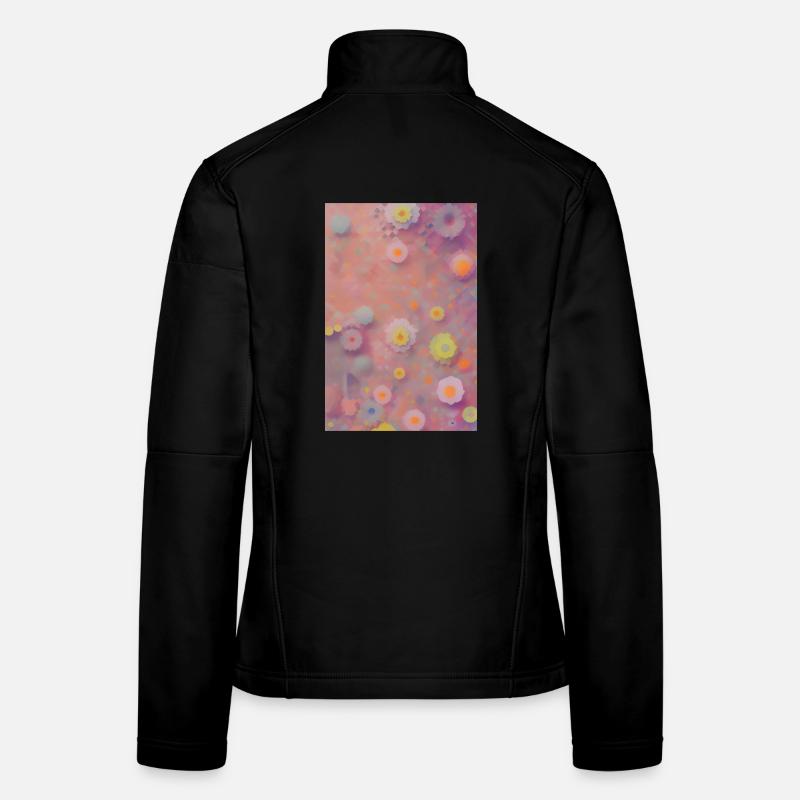 Blumen Kunst Frauen Softshelljacke