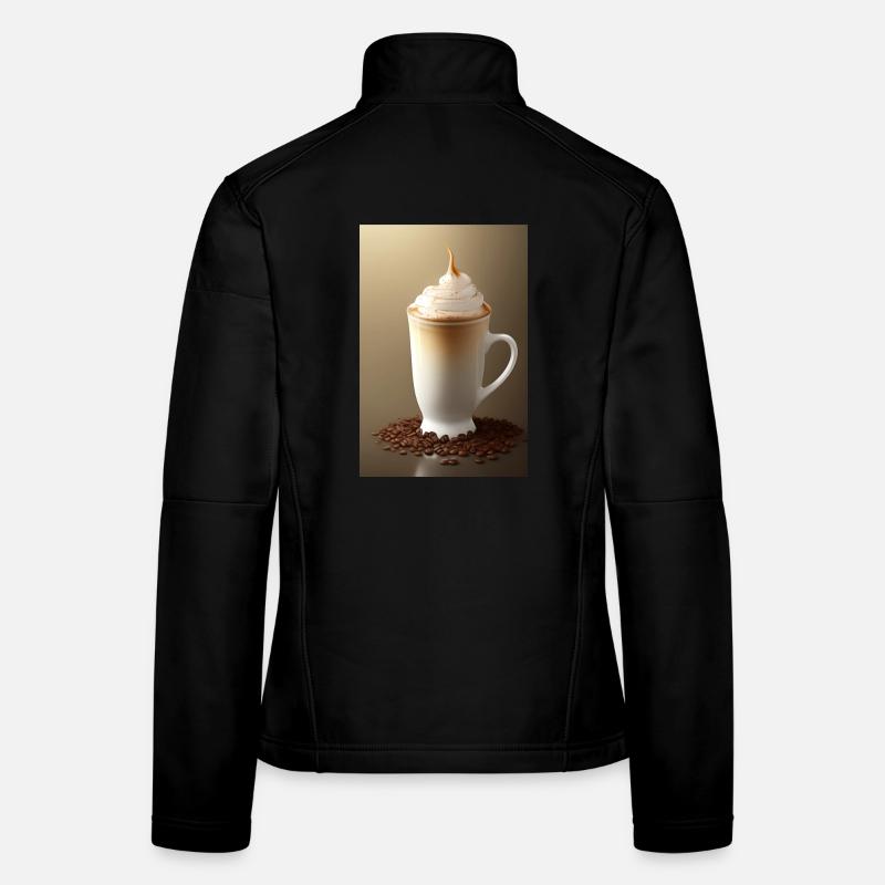 Kaffee, Kaffeebohnen Frauen Softshelljacke