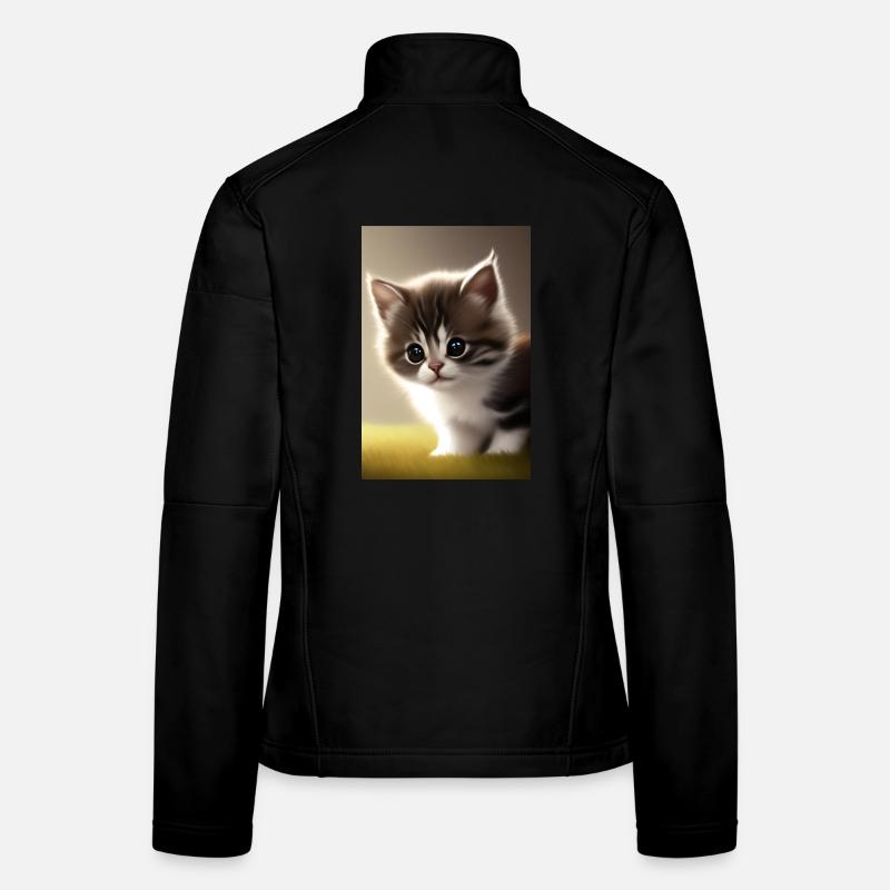 Baby Katze Frauen Softshelljacke