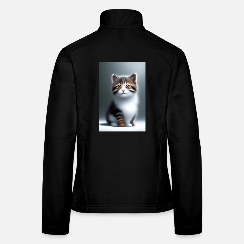 Bébé chat Veste en tissu softshell Femme