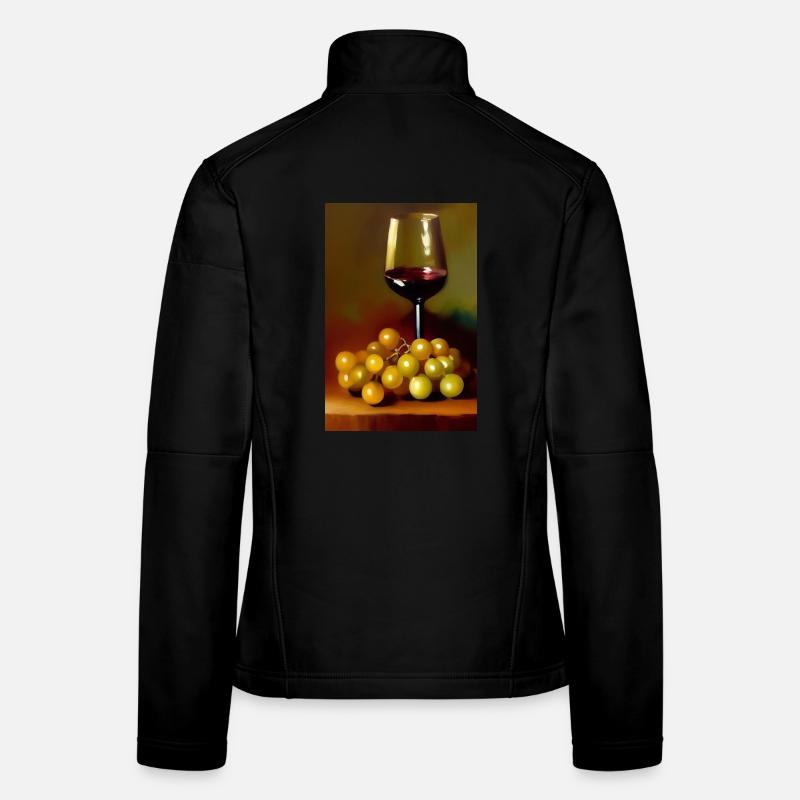 Wein Trinker Frauen Softshelljacke