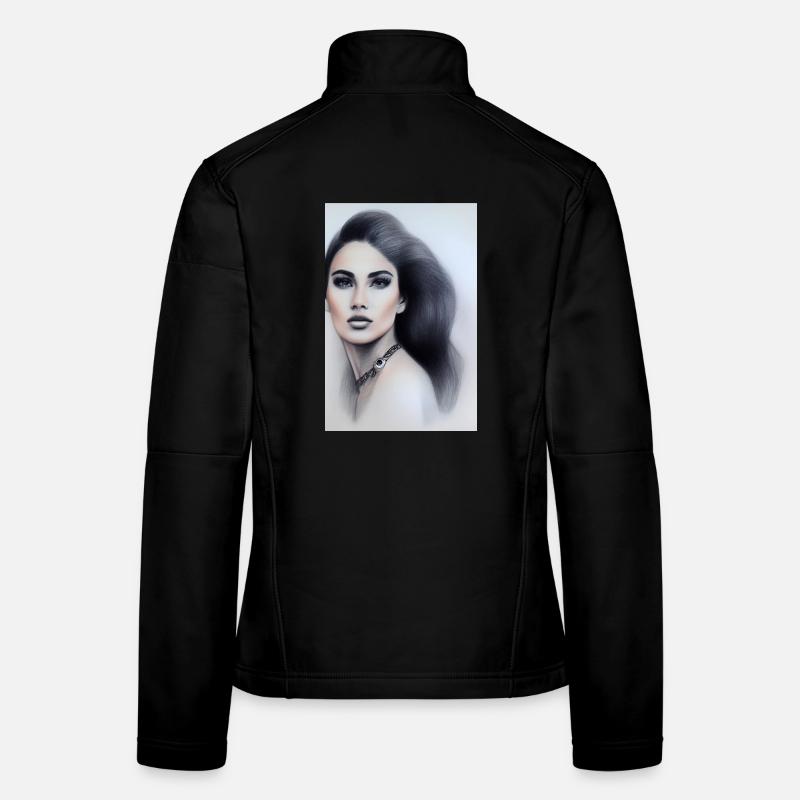 Femme avec des bijoux Veste en tissu softshell Femme