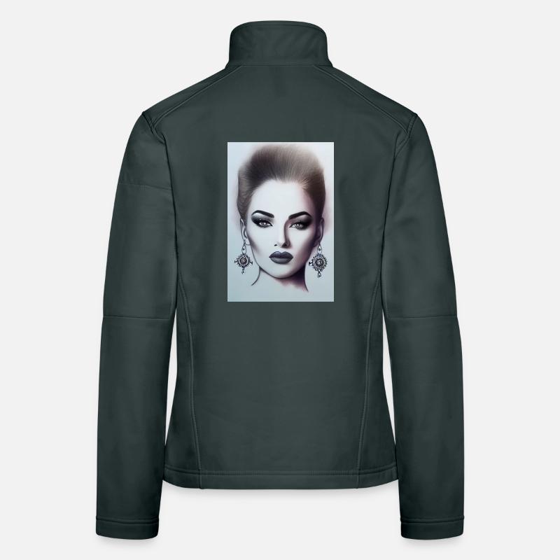 Frau mit Schmuck Frauen Softshelljacke