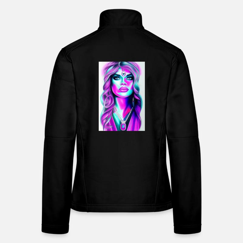 Femme avec des bijoux Veste en tissu softshell Femme