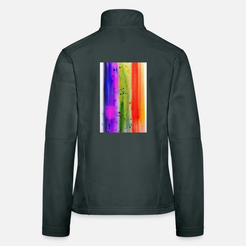 Éclaboussures de peinture Veste en tissu softshell Femme