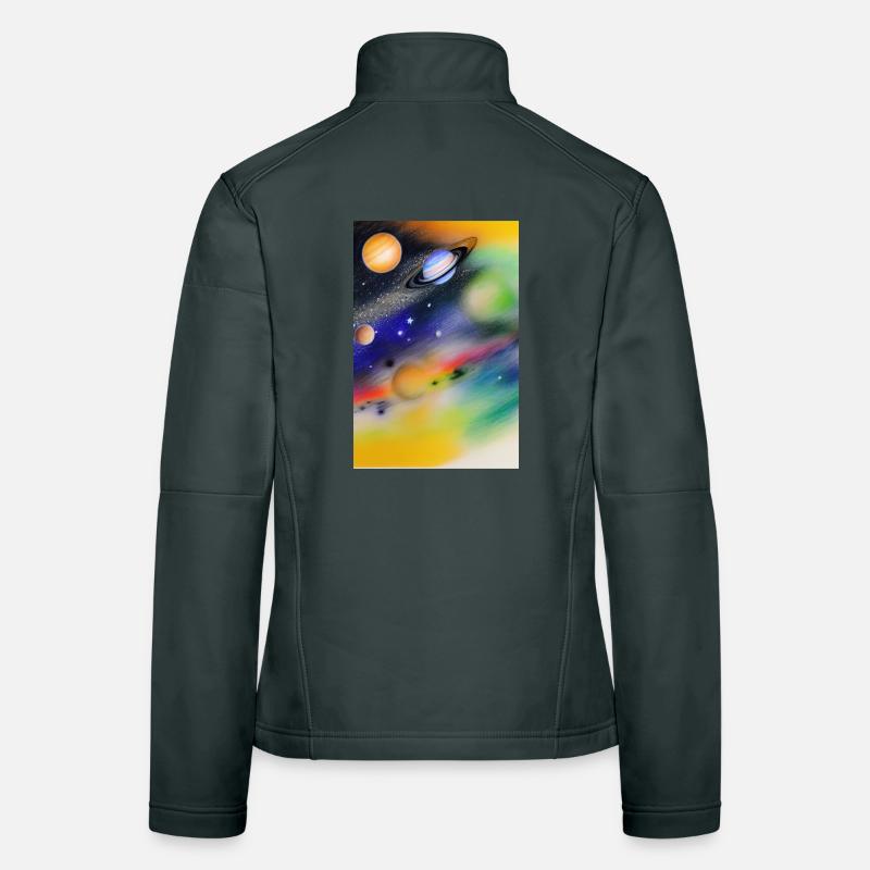 Space and planets Women's Softshell Jacket
