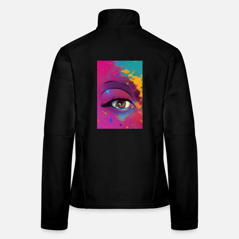 Abstrakte Kunst Frauen Softshelljacke