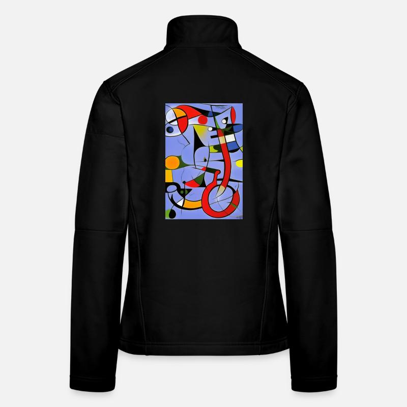 Abstract art Women's Softshell Jacket