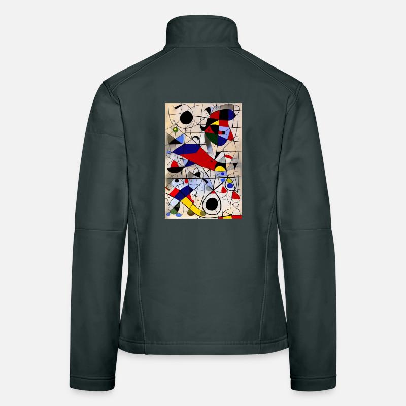 Abstract art Women's Softshell Jacket