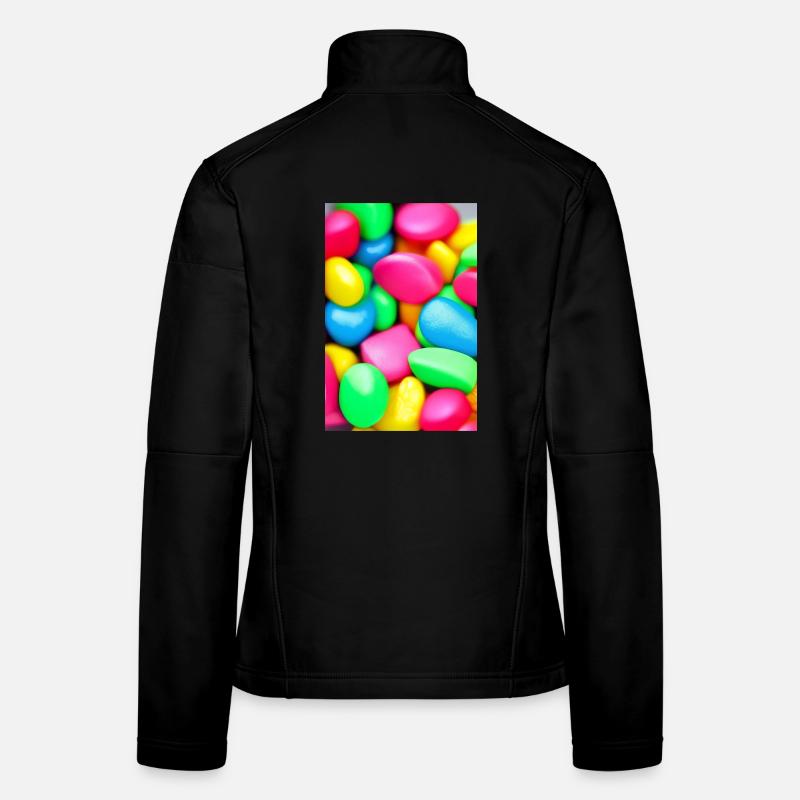 Bunte Bonbons Frauen Softshelljacke