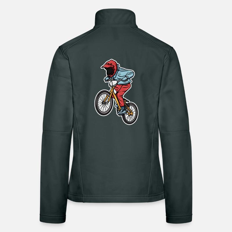 Lustiger BMX Junge Frauen Softshelljacke