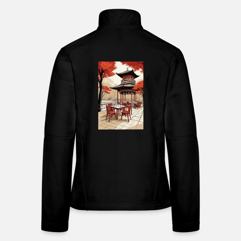 Asian Coffee Women's Softshell Jacket
