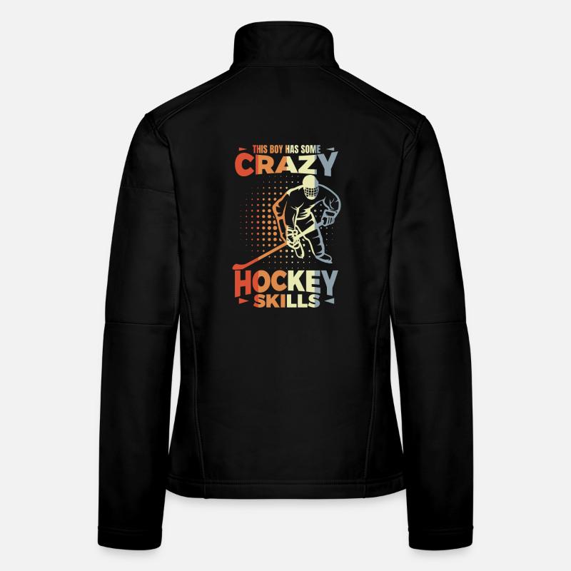 Little Ice Hockey Player Women's Softshell Jacket