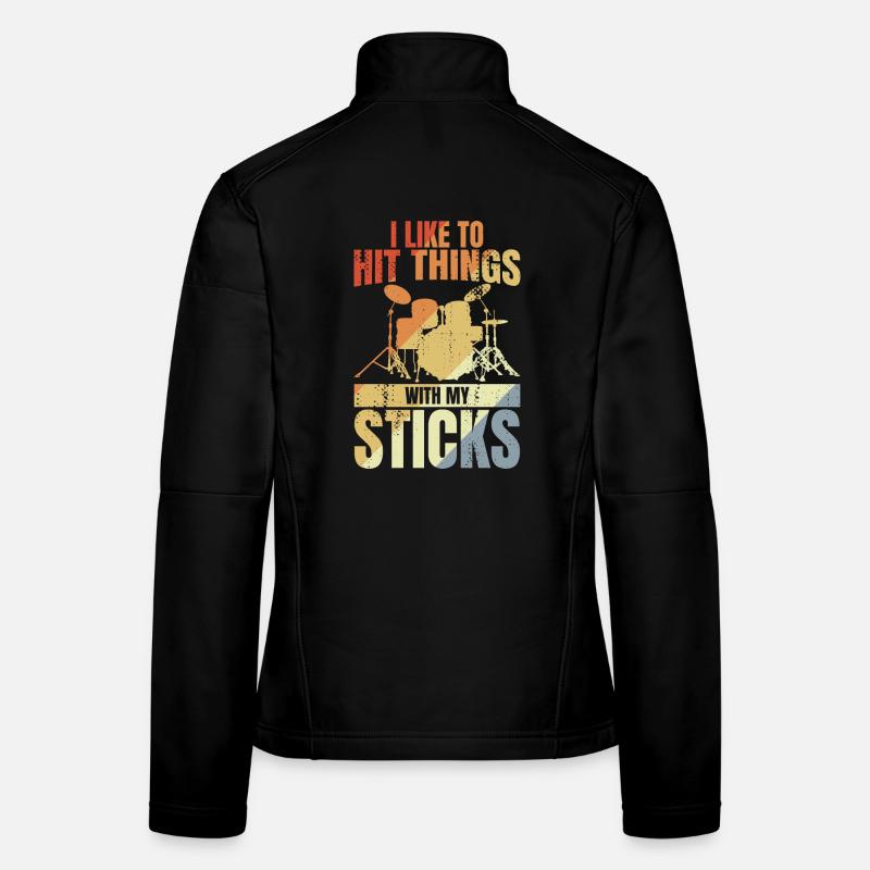 Schlagzeuger Witz Frauen Softshelljacke