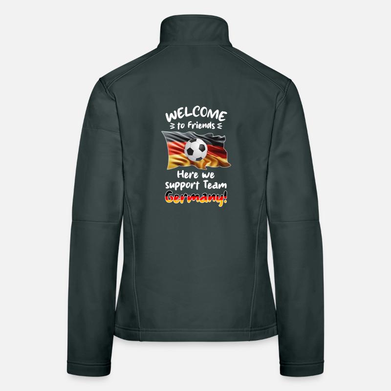 Willkommen Freunde - Wir supporten unser Team GER. Frauen Softshelljacke
