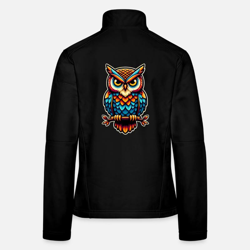Eule Frauen Softshelljacke