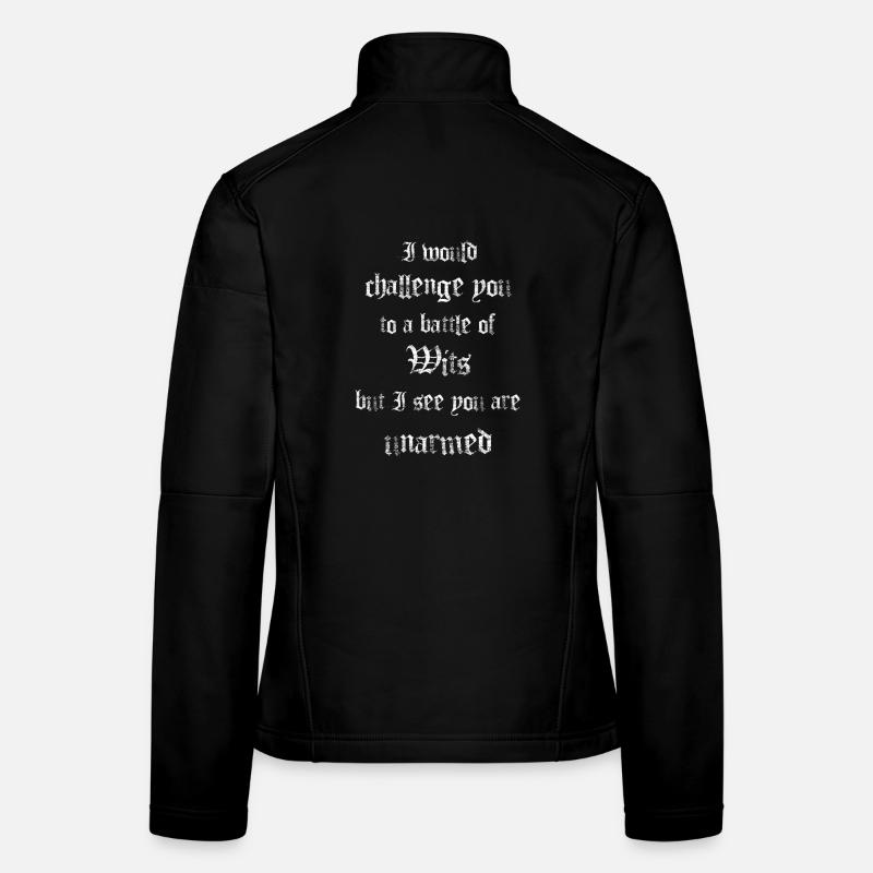 Battle of wits - Women's Softshell Jacket - black