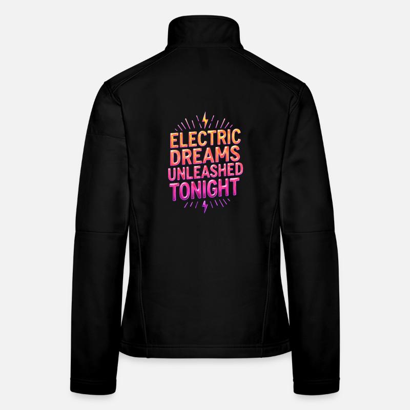 Elektrische Träume - Reves Electriques - Frauen Softshelljacke - Schwarz