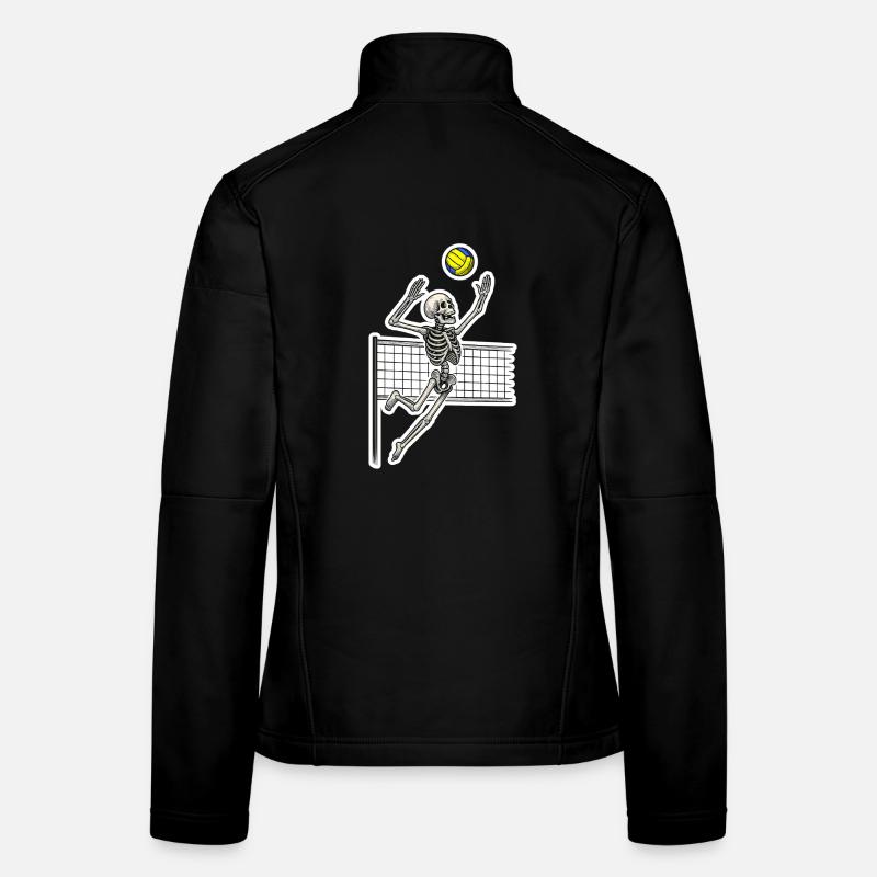 Volleyball-Skelett-Spike Frauen Softshelljacke
