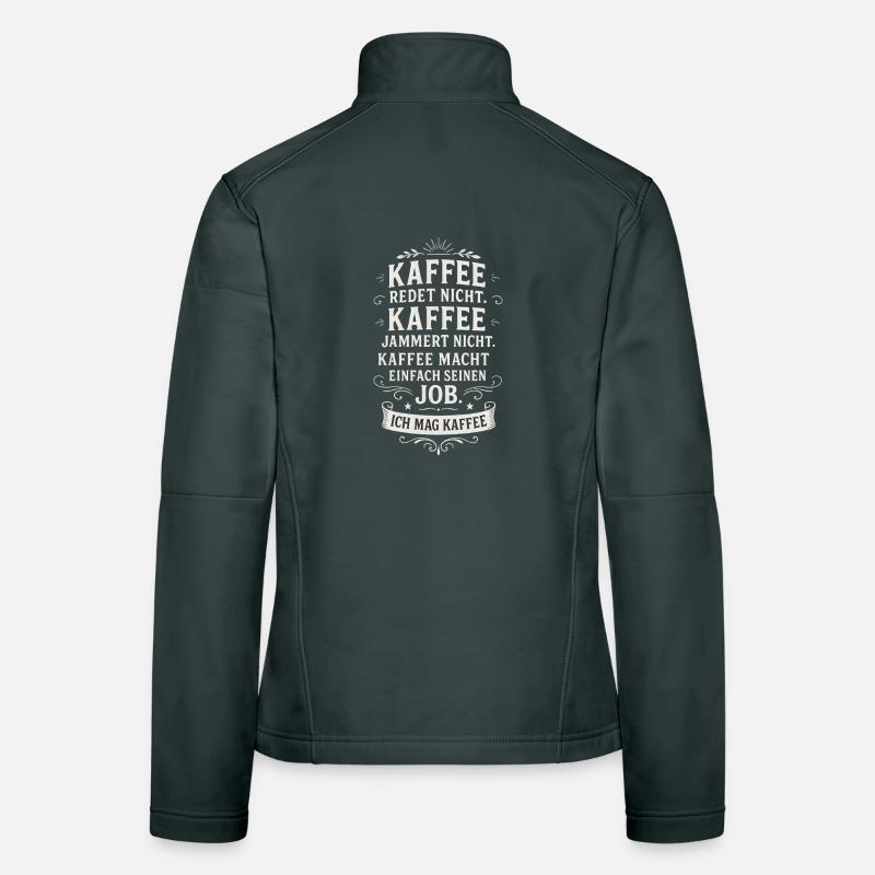 Café Drôle Café Dire Bureau Veste en tissu softshell Femme