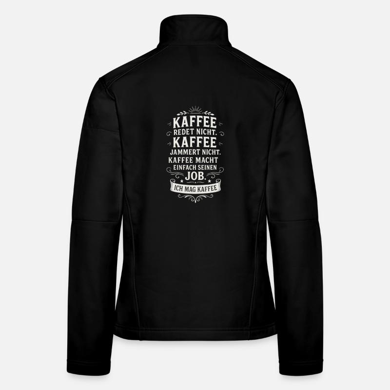 Café Drôle Café Dire Bureau Veste en tissu softshell Femme