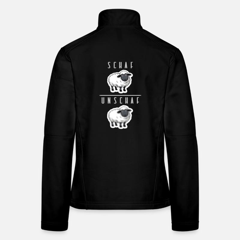 schaf unschaf humor - Frauen Softshelljacke - Schwarz