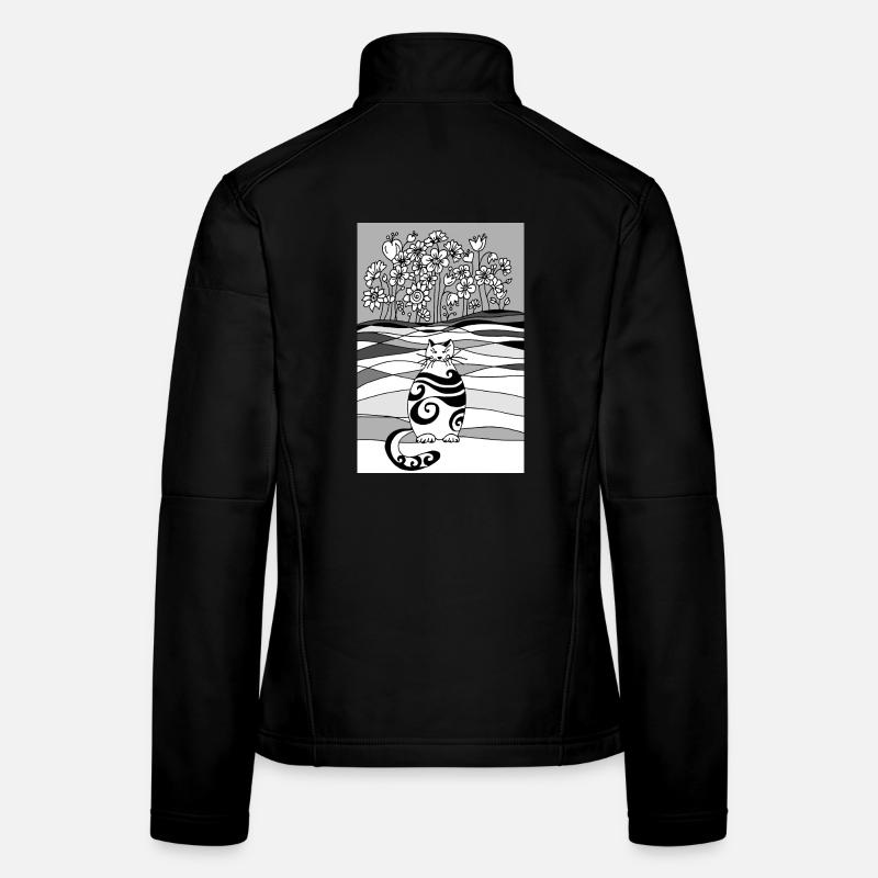 chat Veste en tissu softshell Femme