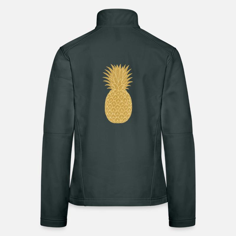 Ananas doré | Ananas doré Elegance Veste en tissu softshell Femme