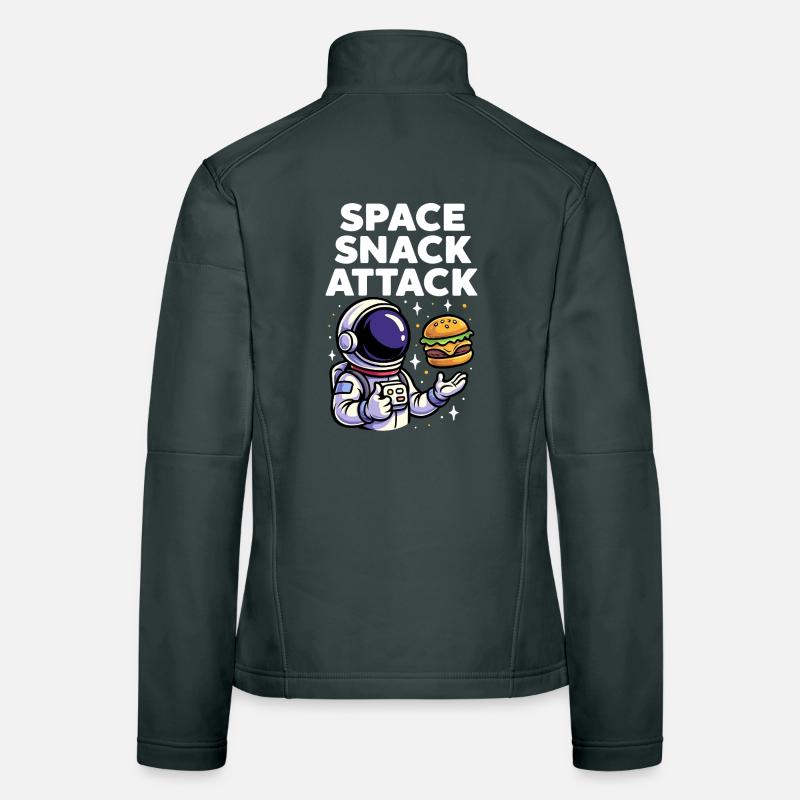 Burger d'astronaute, snack spatial, attaque Veste en tissu softshell Femme