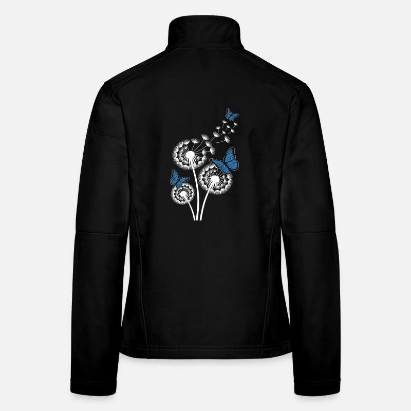 schmetterlinge & löwenzahn Frauen Softshelljacke
