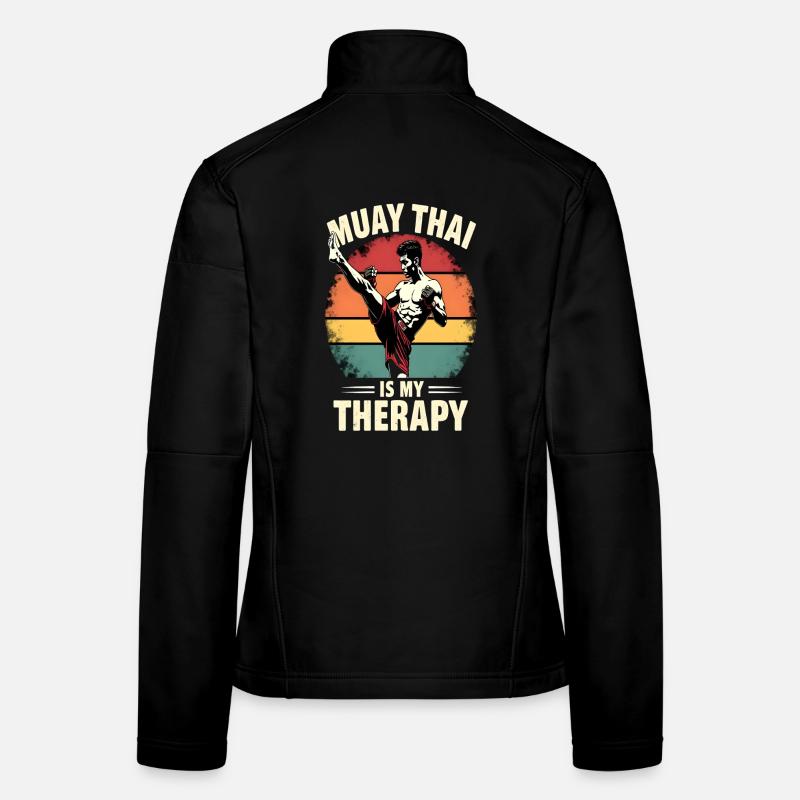 Funny Muay Thai Boxing Muay Thai Women's Softshell Jacket