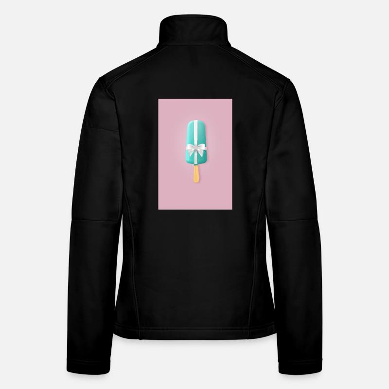 Eis am Stiel mit Schleife – Süßes Geschenk Frauen Softshelljacke