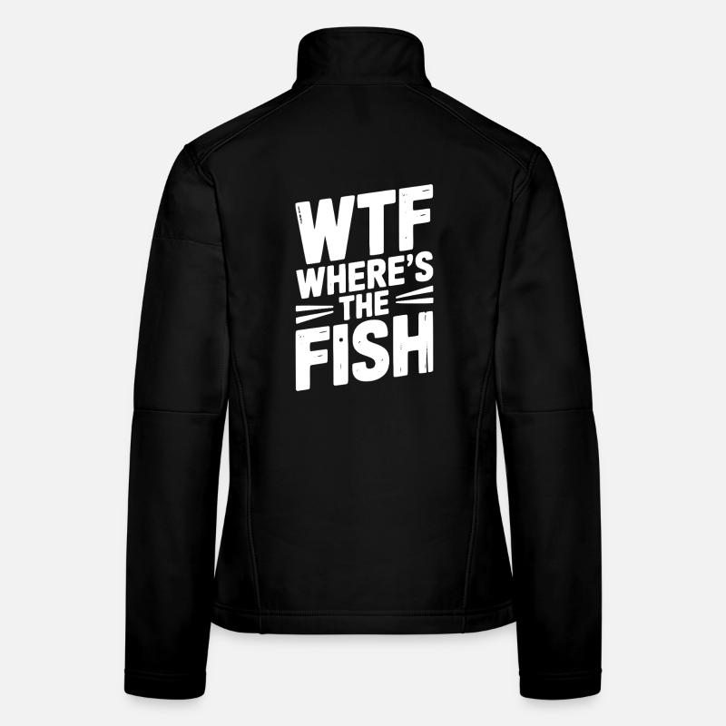 WTF Où est le poisson Veste en tissu softshell Femme