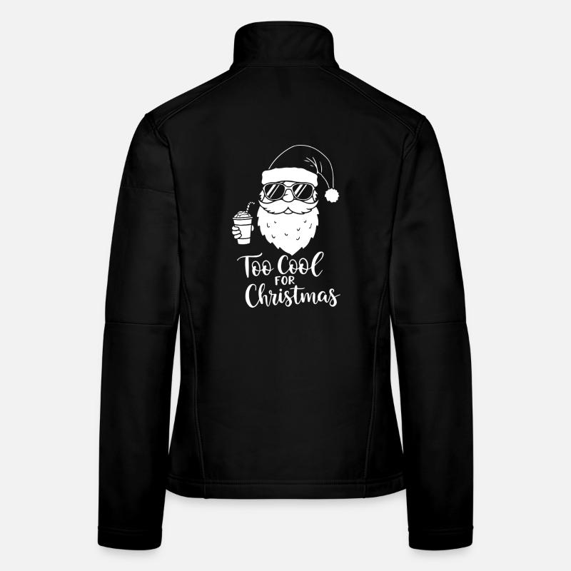 Too Cool For Christmas Santa Stil - Frauen Softshelljacke - Schwarz