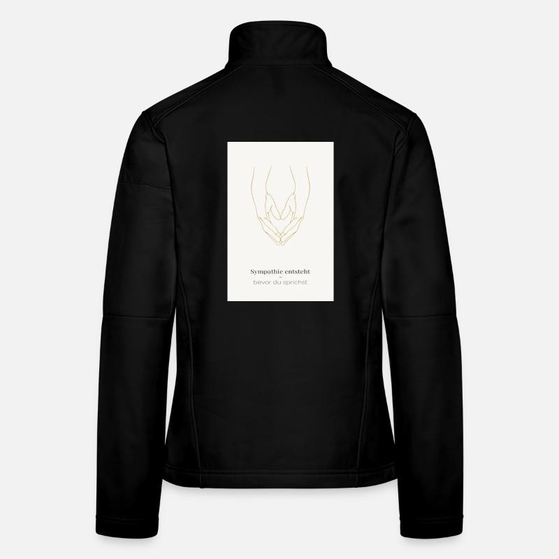 La sympathie surgit – avant que vous ne parliez Veste en tissu softshell Femme