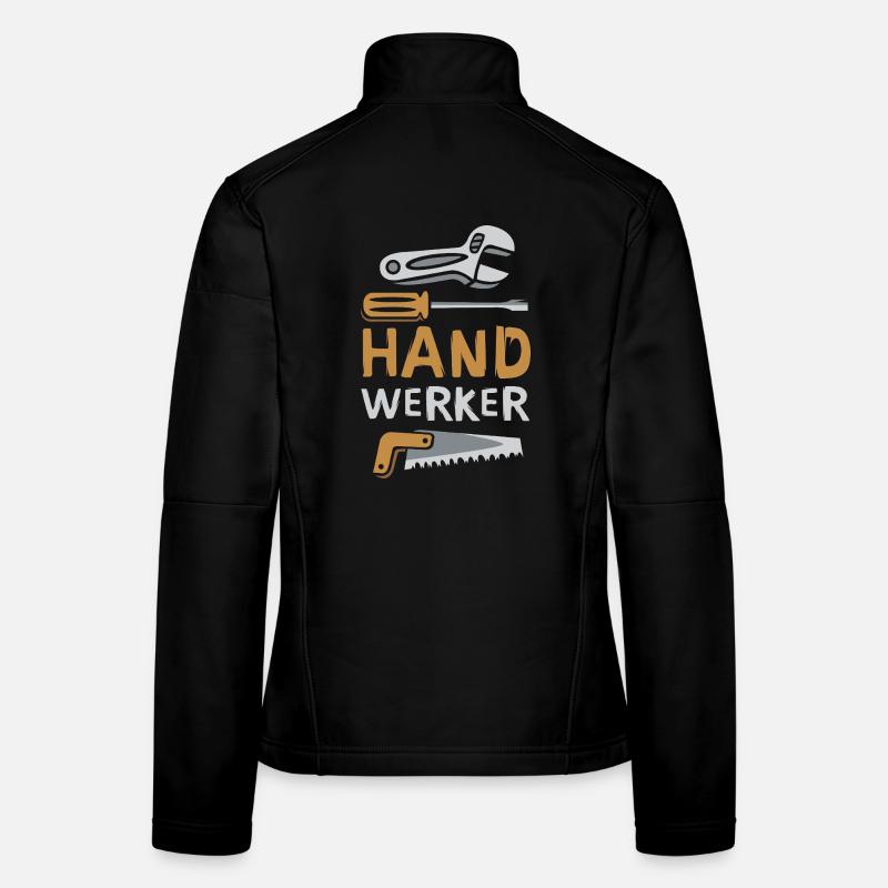 Conception artisanale avec des outils Veste en tissu softshell Femme