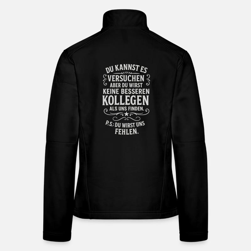 Kollege Abschied Kollegen Mitarbeiter Chef Arbeit Frauen Softshelljacke