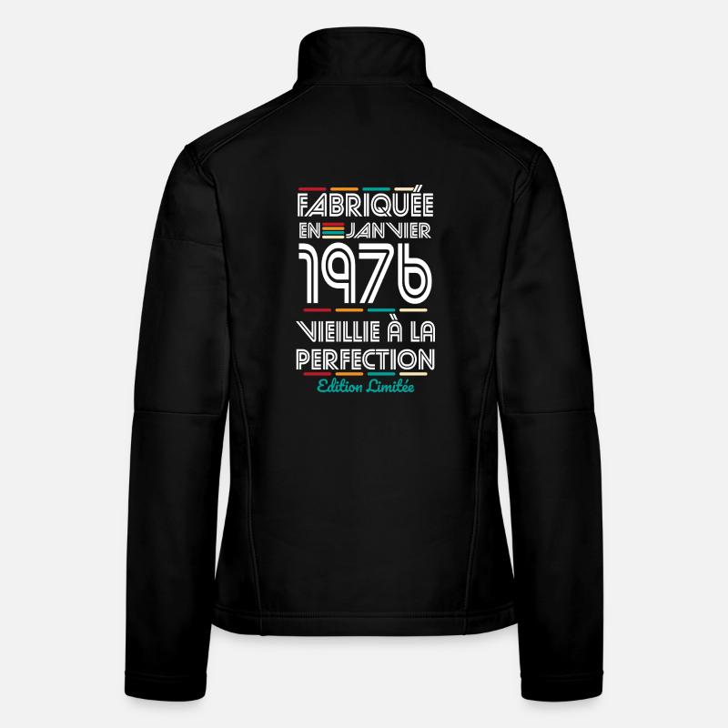 50-jähriges Jubiläum - Hergestellt im Januar 1976 Frauen Softshelljacke