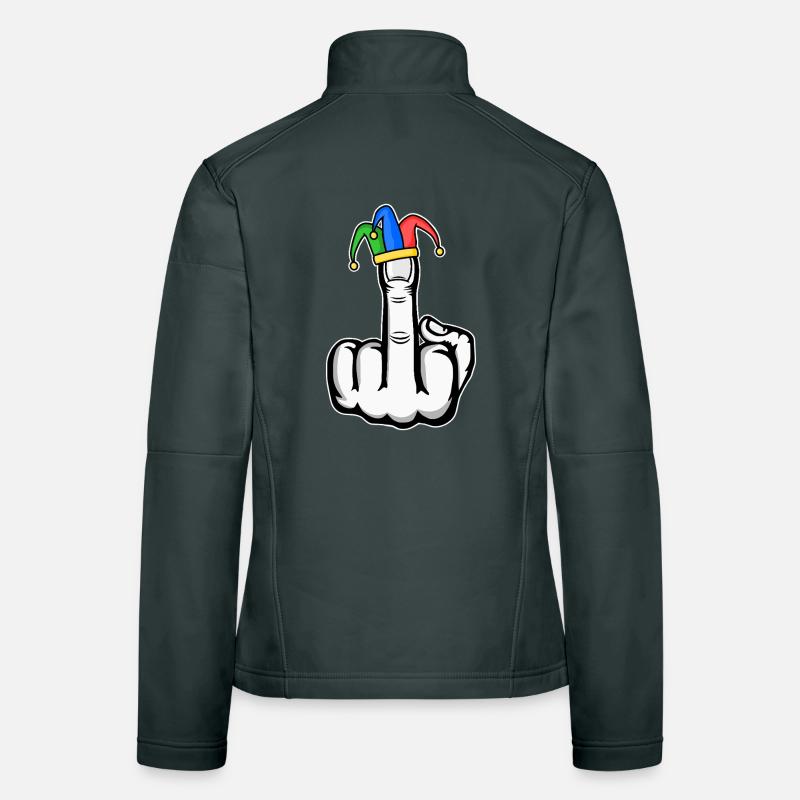 Mittelfinger Stingerfinger Karneval Frauen Softshelljacke