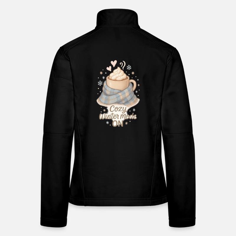 Cozy Winter Mode – Gemütliches Winter Kakao Design Frauen Softshelljacke