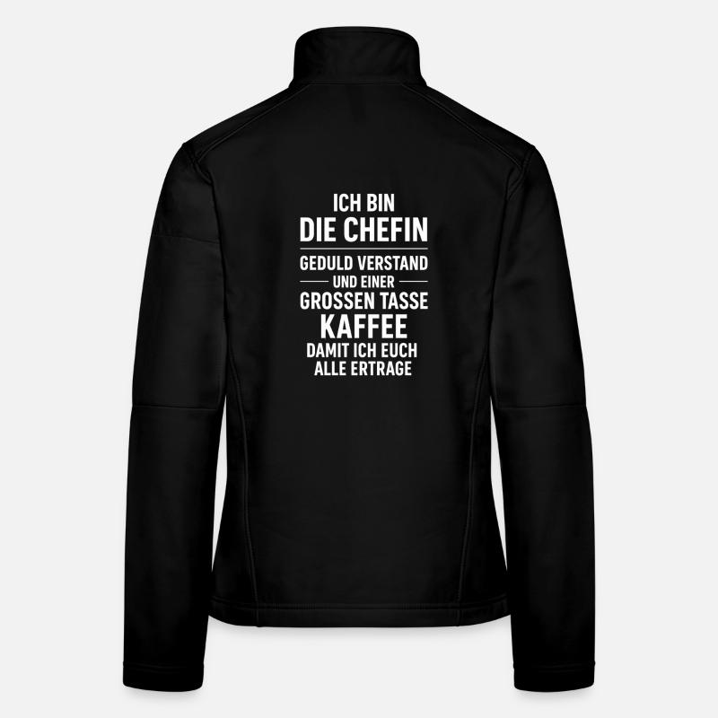 Je suis le patron du café qui dit Veste en tissu softshell Femme