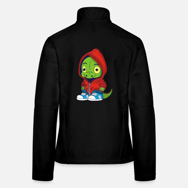 Kleiner städtischer Dinosaurier Frauen Softshelljacke