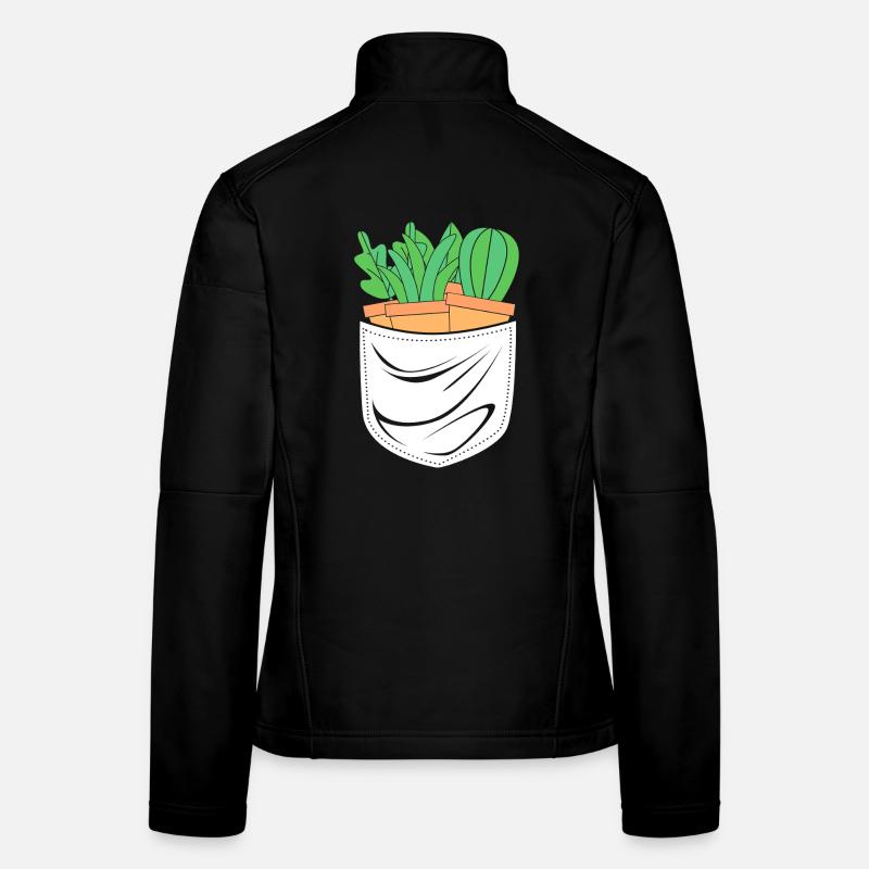 Cactus Plante Cactus Veste en tissu softshell Femme